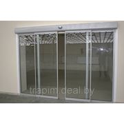 Раздвижные автоматические двери из алюминия