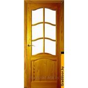 Межкомнатная дверь из массива сосны ПМЦ ДО 7 Светлый лак фото