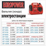 Электростанции, генераторы Europower (европауэр)