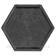 Формы для тротуарной плитки серии Мозаика, Шестигранник шершавый 205х108х45 мм фото