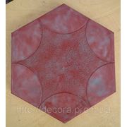 Формы для тротуарной плитки «Шестигранник- Звезда» глянцевые пластиковые АБС ABS фото