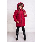 Куртка зима Луиза цвета марсала для девочек коллекция 2016-2017