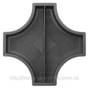 Формы плитки серии Рондо, Рондо крест большой половинка 323х210х45 мм фото