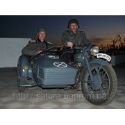Продается бизнес, фото услуги Историческое фото на немецком мотоцикле. фотография