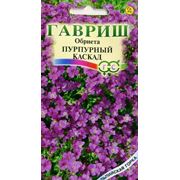 Цветы многолетние семена Обриета Пурпурный каскад серия Альпийская горка фото