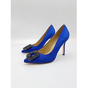 Туфли женские Manolo Blahnik (синие) фото