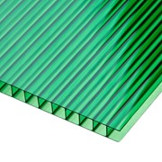 Сотовый поликарбонат BEROLUX Зеленый 6 мм (2,1*12 м) фото