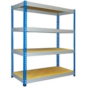 Стеллажи металлические H= 1000 1200 1380... мм, L= 700 750 760... мм, Глубина: 300 400 455... мм, Вид: мезонинные полочные... фото