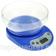 Весы кухонные электронные Homestar HS-3001, 5 кг (голубые) фото