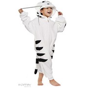Пижама кигуруми для детей белый тигр