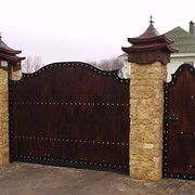 Откатные кованые ворота в Хмельницком