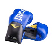 Перчатки боксерские Everlast Elite ProStyle P00001241, 8oz, к/з, синий фотография