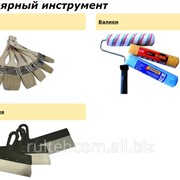 Инструмент малярный, кисти, валики, шпатели фотография