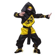 Костюм карнавальный на мальчика “Чёрно-жёлтый ниндзя“ рост 116 см фото