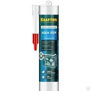Герметик KRAFTOOL KRAFTSeal GX107 “AQUA STOP“ силиконовый стекольный, прозрачный, 300мл 41256-2 фото