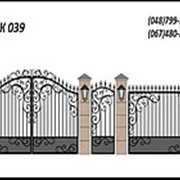 Эскиз ворот ВК 039 фото