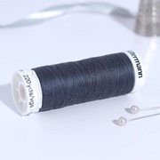 Нитки Sew-All, 200 м, цвет аспидно-серый фото