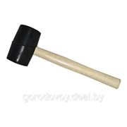 Киянка резиновая 680 г / 75 мм с деревянной ручкой фото