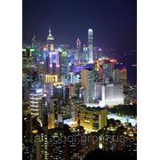 Фотообои Ночной Гонконг фотография