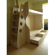 Кровати, двух ярусные кровати, столы для детей детские шкафчики, тумбочки, ступеньки комоды-Мебельпром фотография