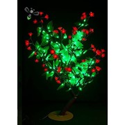 Светодиодное дерево “Сакура“ зелено-красная, 80см фото