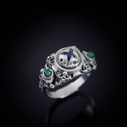 Дизайнерское кольцо из серебра от WickerRing фотография