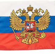 Флаг РФ с гербом 70х105 см фото