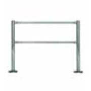 Неоткрываемые двухуровневые ограждения фото