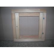 Деревянное окно для бани 500*500 без покрытия