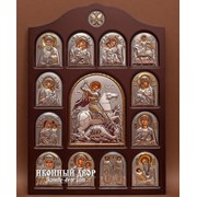 Иконостас - Центральная Икона Святой Георгий Победоносец Код товара: О01.04.Г.19.02