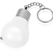 Брелок-рулетка для ключей Лампочка, белый/серебристый фото