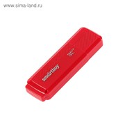 Флешка Smartbuy Dock Red, 32 Гб, USB2.0, чт до 25 Мб/с, зап до 15 Мб/с, красная фото