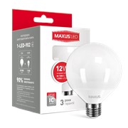 LED лампа MAXUS G95 12W 4100K 220V E27 (1-LED-902) фотография