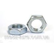 Гайка низкая M16 нержавеющая сталь класса А2, DIN 439B фото