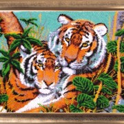 Наборы для вышивания бисером Тигры в джунглях фото