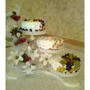 Свадебный торт “Камелия“ фотография