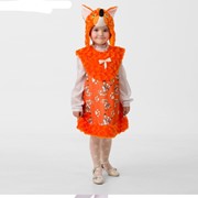 Карнавальный костюм “Лисичка Лиля“, маска, сарафан, р.26, рост 104 см фото