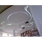 Потолок из пенопласта с подсветкой фото