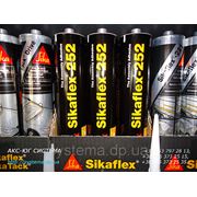 Sikaflex-252 Высокомодульный, однокомпонентный, полиуретановый эластичный клей, черный, 300 мл. фото