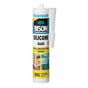 BISON SILICONE GLASS 280 ml - силиконовый герметик для стекла (для аквариумов), прозрачный фото