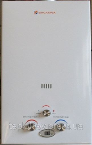 Газовая колонка Savanna White LCD 8 литров в Киеве (Газовые колонки ...