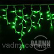 Уличная светодиодная гирлянда Бахрома, 300 св, 5*0.5 м, цвет зелёный, Neo-Neon, Китай фото