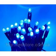Светодиодная гирлянда String Light (нить), 20 м, 200 светодиодов, черный провод, синий, белый, белый теплый