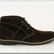 Ботинки мужские коричневые замшевые. Модель 5790116