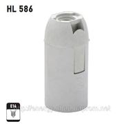HL586 патрон пластиковый для лампочки E14 фотография