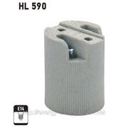 HL590 патрон керамический для лампочки E14 фото
