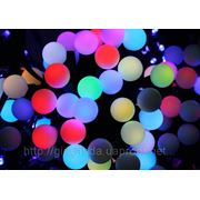 Светодиодная гирлянда “нить шарики 25мм “ цвет RGB фото