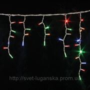 Новогодняя светодиодная гирлянда БАХРОМА+оптоволокно 108 LED мультицвет