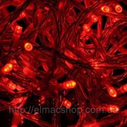 Гирлянда электрическая светодиодная LED влагостойкая, 10 м. цвет красный