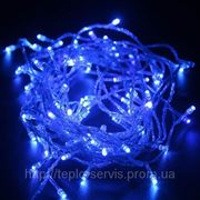 Гирлянда новогодняя 100 светодиодов синяя фото